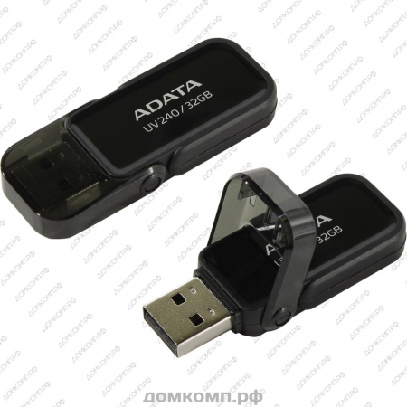 Память USB Flash 32 Гб A-Data UV240 [AUV240-32G-RBK] недорого. домкомп.рф